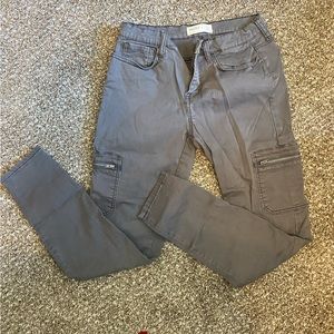 Gray utility pants